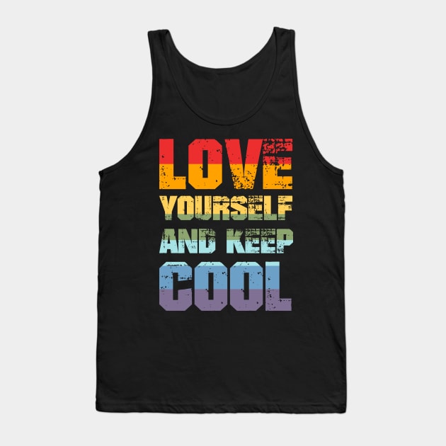 Love yourself and keep cool Tank Top by Happy Lime